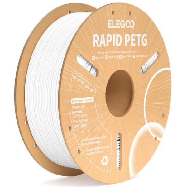Filamento PETG Alta Velocidad Blanco 1kg Elegoo
