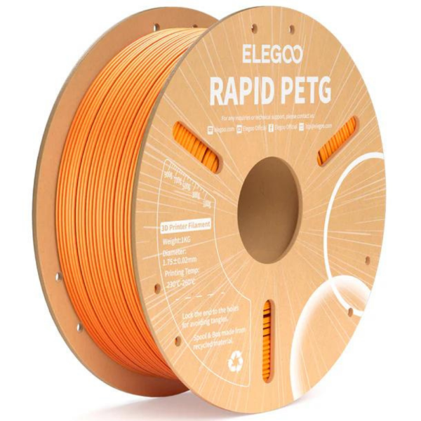 Filamento PETG Alta Velocidad Naranjo 1kg Elegoo