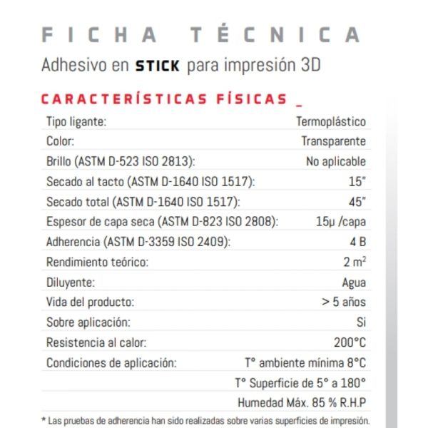 Pegamento 3D Para Cama Stick Marca 3Dlac 80ml - Imagen 6