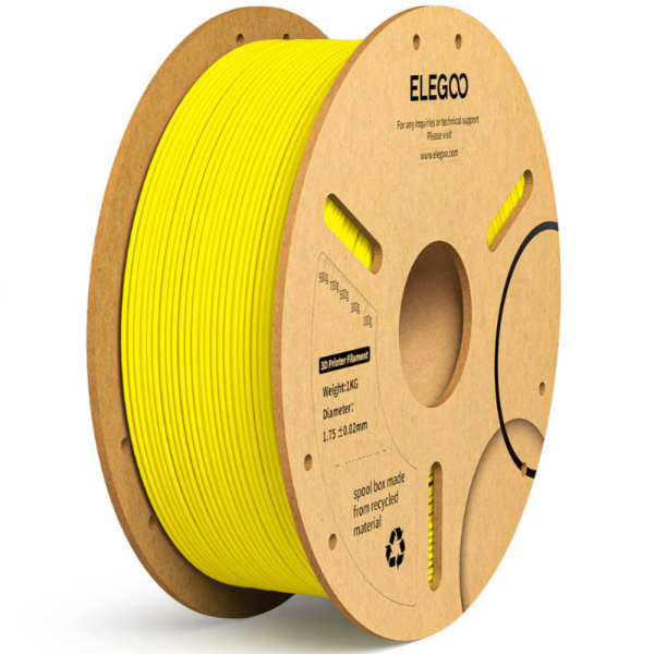 Filamento PLA+ Amarillo  1kg Elegoo