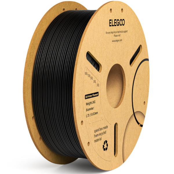 Filamento PLA+ Negro 1kg Elegoo