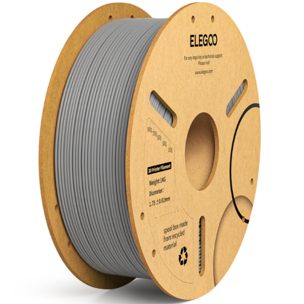 Filamento PLA+ Gris 1kg Elegoo