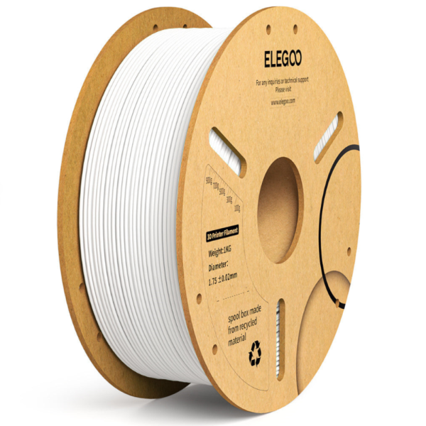 Filamento PLA+ Blanco 1kg Elegoo