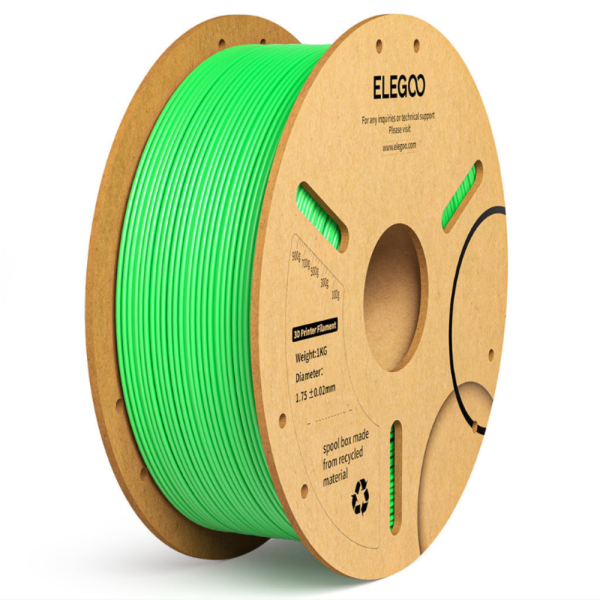 Filamento PLA+ Verde claro 1kg Elegoo