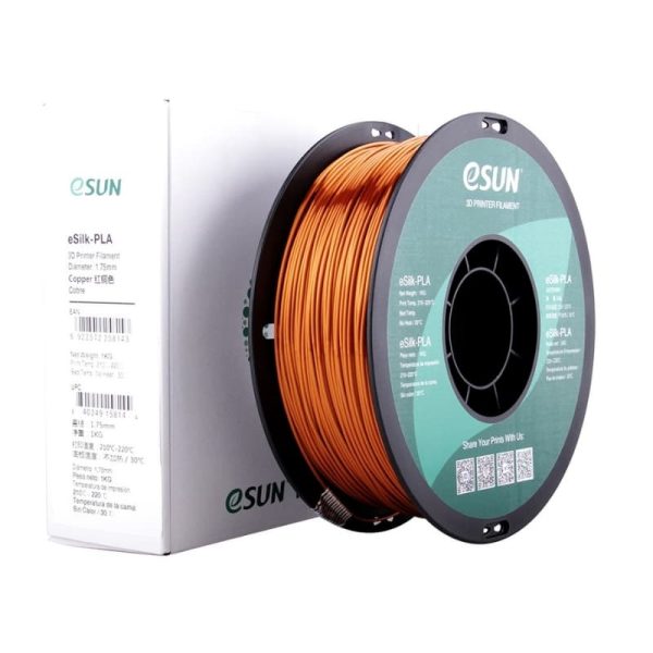 Filamento PLA Seda Cobre 1kg Esun