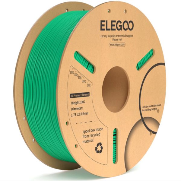 Filamento PLA+ Verde Mar 1kg Elegoo (copia)